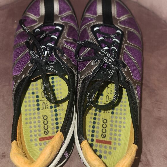 Ecco Biom Natural Motion Performance Shoes Size 40 Purple Gray Black - Picture 5 of 7